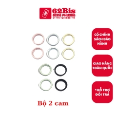 Viền Nhôm / viền Kính Camera Iphone 15 / IP 15 - Bộ 2 cái