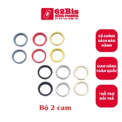 Viền Nhôm / viền Kính Camera Iphone 14 / IP 14 - Bộ 2 cái