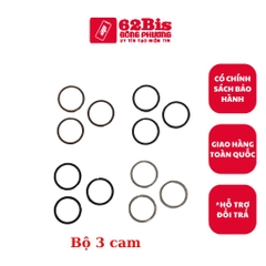 Viền Nhôm / viền Kính Camera Iphone 11 Pro / IP 11P  - Bộ 3 cái