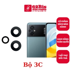 Kính Camera Xiaomi Poco M5 - Bộ 3c (Zin)