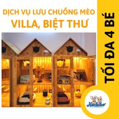 Dịch vụ lưu chuồng dành cho Mèo Villa (tối đa 1 villa 4 bé)