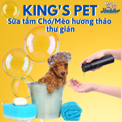 Sữa tắm thư giãn thanh lọc mùi Hương Thảo dành cho chó King's Pet 250gr