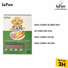 Thức ăn hỗn hợp dinh dưỡng chuẩn Âu laPaw Gourmet dành cho Chó con 1kg