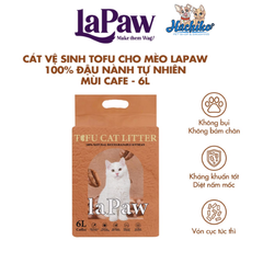 Cát vệ sinh tofu cho mèo laPaw 100% đậu nành tự nhiên 6l