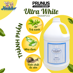 Sữa tắm cho chó lông trắng Prunus Ultra White 4 lít