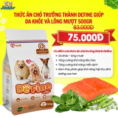 Thức ăn hoàn chỉnh cho Chó trưởng thành giúp da khỏe và lông mượt vị cá hồi 500gr