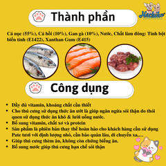 Pate Hỗn hợp Cá King’s Pet lon 380g thức ăn cho Chó/Mèo