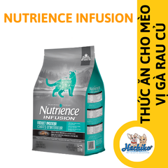 Thức ăn hạt dành cho Mèo trưởng thành Nutrience Infusion Indoor vị gà và rau củ