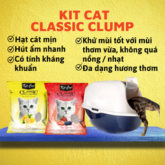 Cát vệ sinh mèo vón KitCat Classic Clump 10 lít