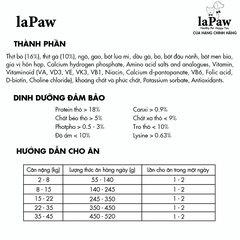 laPaw Gourmet Hạt cho chó trưởng thành dinh dưỡng chuẩn Âu 1,2kg