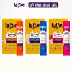 Lapaw Gourmet Súp thưởng bổ sung cỏ Mèo Hộp 5 que