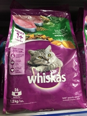 Thức ăn hạt dành cho Mèo trưởng thành Whiskas Adult 1.2kg 3 vị cá ngừ/ cá thu/ cá biển