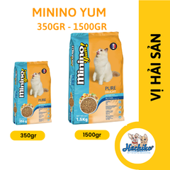 Thức ăn hạt dành cho Mèo Minino Yum mọi lứa tuổi 1 gói x 350gr (bao 7kg 20 gói)