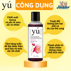 Sữa tắm Yu' cho chó mèo lông màu 150ml