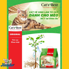 Cát vệ sinh hữu cơ dành cho Mèo Cat's Best Original 2.1kg/5 lít