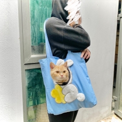 Túi vải đeo thú cưng con thỏ - M(45*45cm)