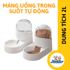 Bát ăn uống tự động Chó Mèo 2 lít - Bình uống nước tự động dành cho thú cưng