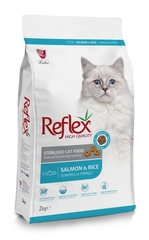 Thức ăn hỗ trợ tiết niệu cho mèo đã triệt sản Reflex Sterilised Cat Food Salmon & Rice 2kg