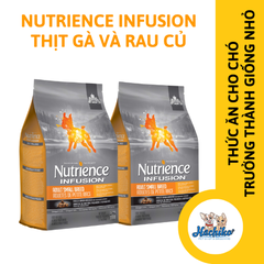 Hạt Nutrience Infusion Adult Smallbreed cho chó giống nhỏ trên 12 tháng tuổi vị gà & rau củ