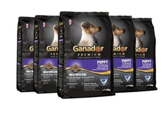 Thức ăn cho chó Ganador Puppy vị sữa và DHA 400gr/3kg/20kg