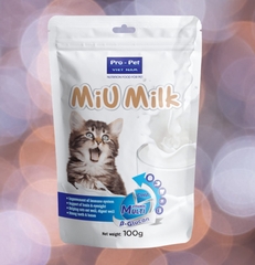 Sữa bột cho mèo Miu Milk 100gr