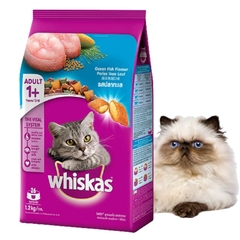 Thức ăn hạt dành cho Mèo trưởng thành Whiskas Adult 1.2kg 3 vị cá ngừ/ cá thu/ cá biển