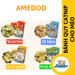 Bánh quy Catnip 4 vị dành cho Mèo Amedod 90gr
