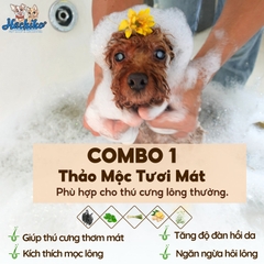 Combo Tắm thảo mộc trọn gói cho Chó