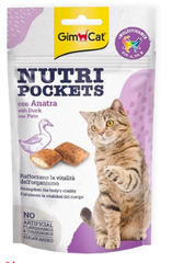 Gimcat Nutri Pockets 60gr - Treats GimCat Nutri Pocket Duck 60g - Vị thịt vịt, bổ sung Vitamin A,D3,E