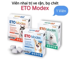 Viên nhai ETO Modex diệt ve rận, bọ chét, ghẻ cho Chó