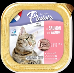 Thức ăn Pate cho mèo PLAISIR vị Gà, Cá ngừ, Cá hồi 100gr