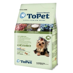 TOPET Thức Ăn Hạt Cho Chó Vị Gà & Gạo, Cừu & Rau 1.2kg