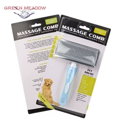 Lược chải xù Massage Comb bằng nhựa và kim loại dành cho Chó Mèo