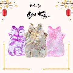 Áo Dài Vải Gấm Truyền Thống S/M/L/XL