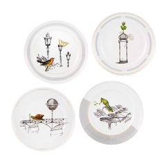 Bộ đĩa tráng miệng VISTA ALEGRE Petites Histoires - 4 cái