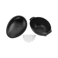 Nồi gang oval Staub Mussel - Màu đen - 25cm (2L)
