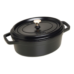 Nồi gang oval STAUB - Màu đen