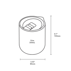 MiiR - Ly giữ nhiệt Climate+ màu Đen vũ trụ - 354ml