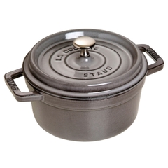 Nồi gang tròn STAUB - Màu xám