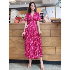 Váy lụa dáng dài cổ V vạt chéo Topshop Auth new tag có sẵn 701656140