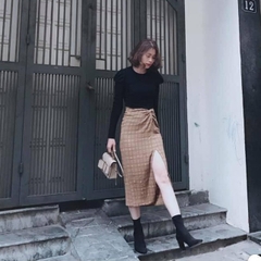Chân váy xoắn eo dáng midi Zara Auth new tag có sẵn 8155/210 8155210