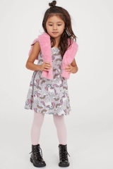 Váy thun bé gái chất liệu cotton Unicorn Patterned Jersey Dress 0739659028