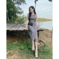 Váy Chun ôm dáng dài Zara Auth new tag có sẵn