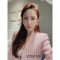 Áo Blazer kẻ hồng Zara Auth new tag có sẵn 2753/129 2753129