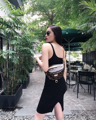 Váy hai dây dáng ngắn ôm body cổ trễ xẻ vạt sau Zara Auth New Tag có sẵn 5644/380 5644380