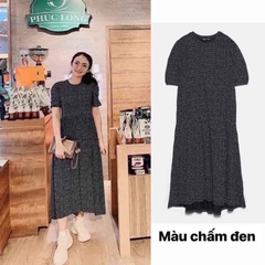 Váy tầng dáng dài chấm bi Zara Auth New Tag có sẵn 4424/307 4424307