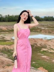Váy hai dây dáng dài xẻ vạt giữa Zara Auth New Tag có sẵn 3517/708 3517708