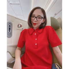 Váy suông dáng ngắn cổ polo Zara Auth new tag có sẵn 7788/312 7788312