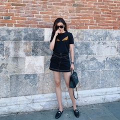 Chân váy chữ A denim Zara Auth new tag có sẵn 7385/183 7385183
