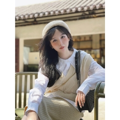 Áo sơ mi trắng thêu viền cổ Zara Auth New Tag có sẵn 0881/415 0881415